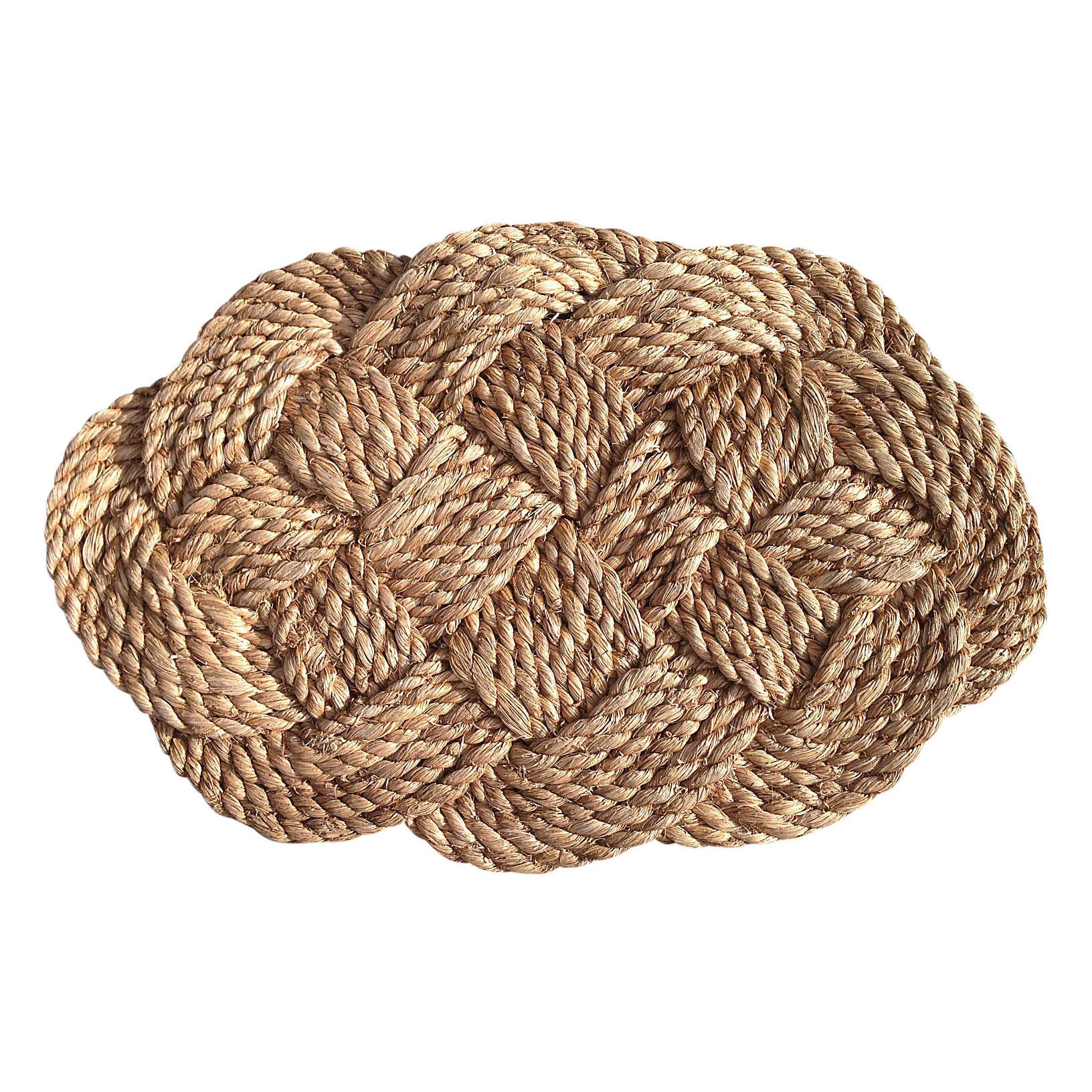 Oval Abaca Doormat (24\" x 161/2\") (Free Shipping)
