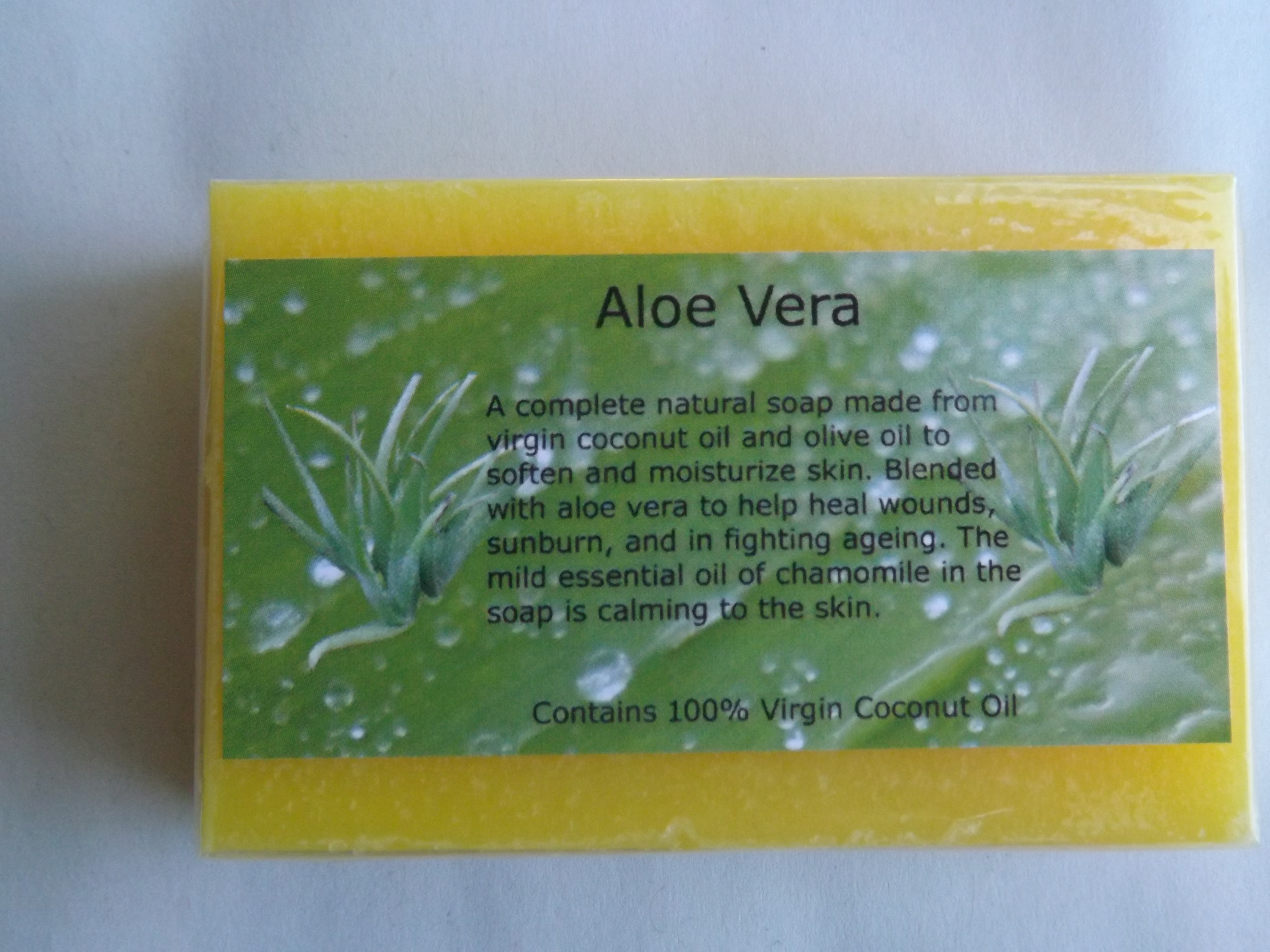 Natural Coconut Oil Soap with Aloe Vera